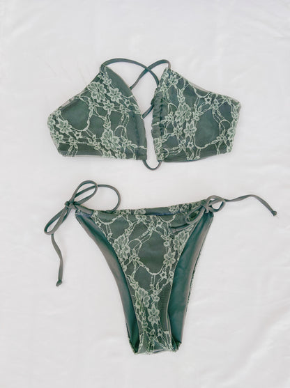 Bikini Barbara | Green Moss Lace